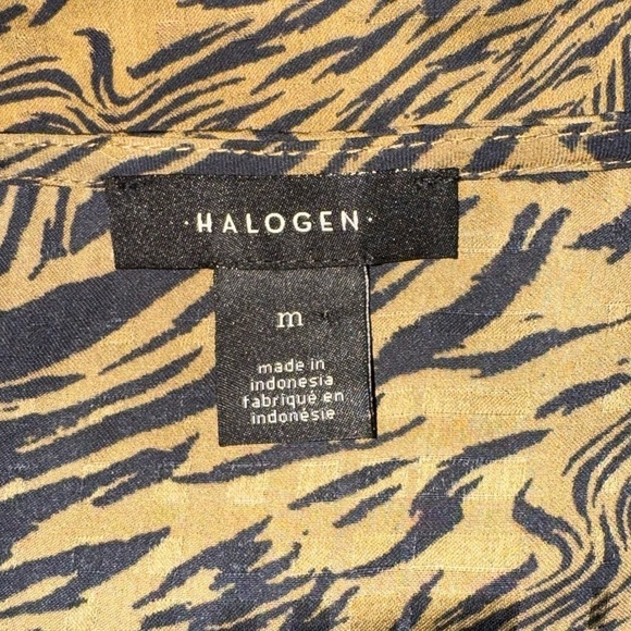 Halogen Twist Front Top Animal Print - Size M - Picture 4 of 5